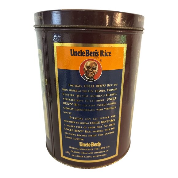 1992 Uncle Ben’s Rice Tin – Olympic Games Barcelona Limited Edition Vintage Cani - Picture 3 of 7